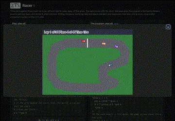 The racer game's page in the X_eTaL games catalog